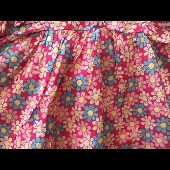 Handmade floral print cotton frock top - Picture 6 of 7